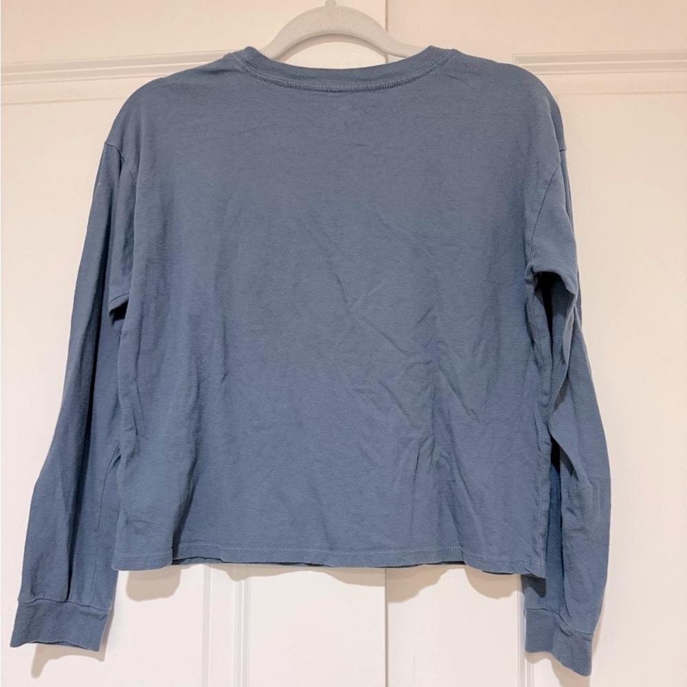 O'NEILL Long Sleeve T-Shirt Crew Neck Cotton crop sz XL runs like M/L - Picture 3 of 5